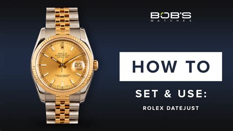 how to change rolex time|rolex datejust time adjustment.